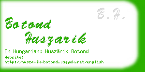 botond huszarik business card